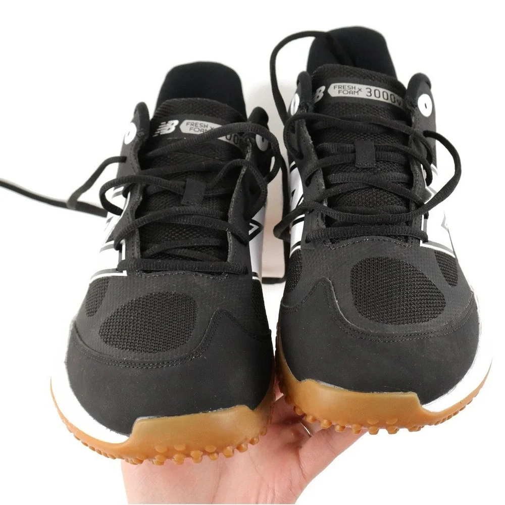 New Balance Turf Shoes Fresh Foam 3000v7 Black White Gum 12.5 Mens NWOT